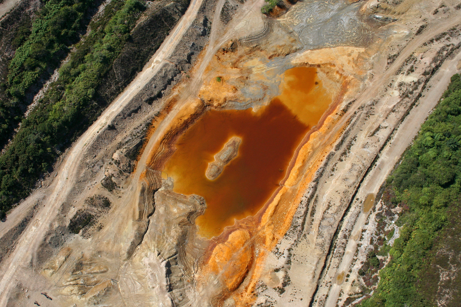 Tailings lagoon within the Wheal Maid Valley  Barry Gamble 